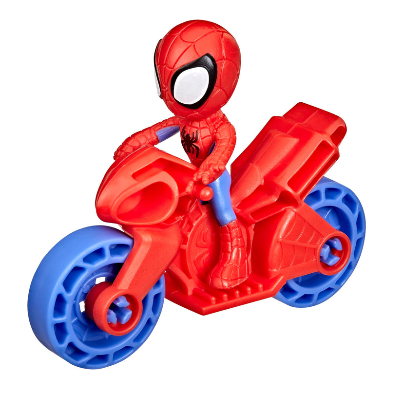 SPIDER-MAN mängukomplekt jalgratas ja figuur 6 cm