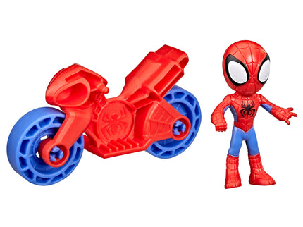SPIDER-MAN mängukomplekt jalgratas ja figuur 6 cm