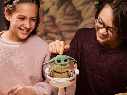 STAR WARS Interaktiivne pehme mänguasi Wild Ridin´ Grogu, 12 cm