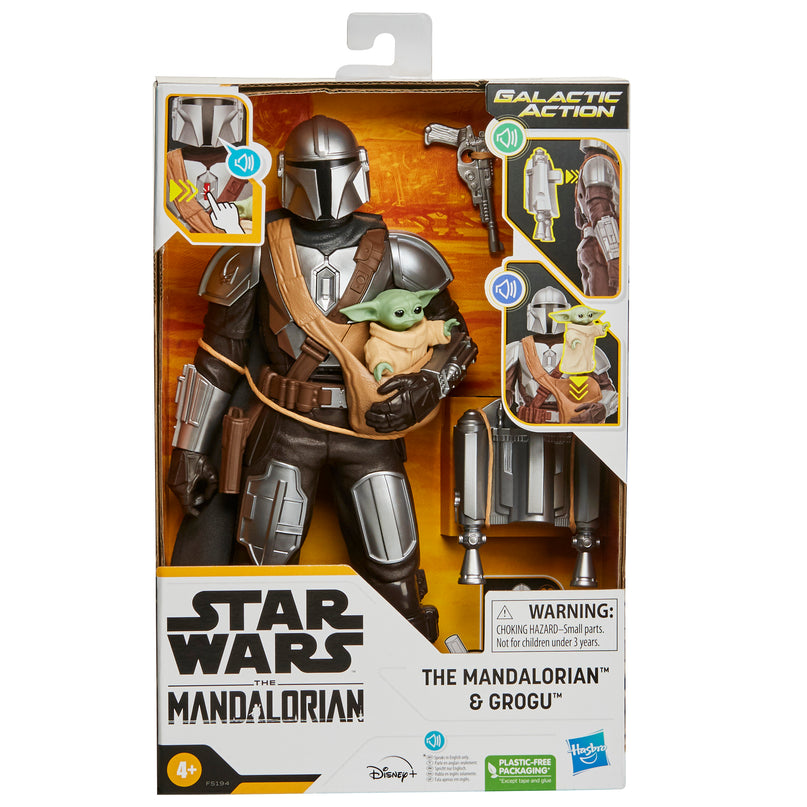 STAR WARS Interaktiivne mängufiguur Galactic Mandalorian ja Grogu, 30 cm