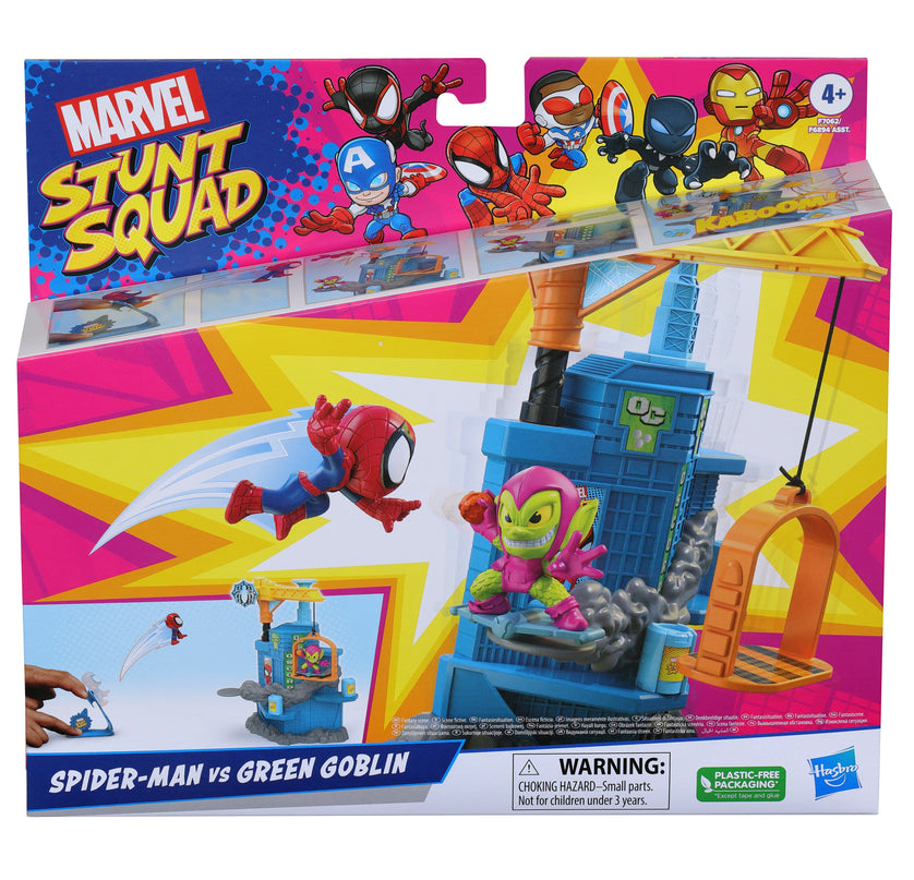 MARVEL Stunt Squad Mängukomplekt Smashin Heroes