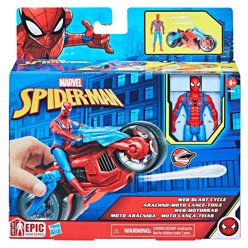 SPIDER-MAN Mängukomplekt Sõiduk ja figuur, 10 cm