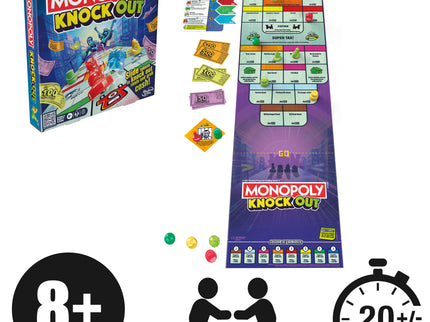 MONOPOLY lauamäng Knockout (inglise keeles)
