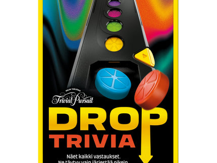 Trivial Pursuit board game Drop Trivia Game (in finnish language)