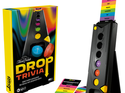 Trivial Pursuit board game Drop Trivia Game (in finnish language)