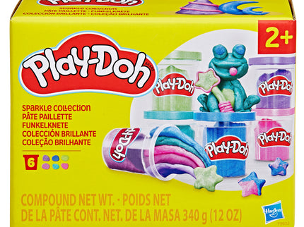 PLAY-DOH voolimismass Sparkle kollektsioon, 6 purki