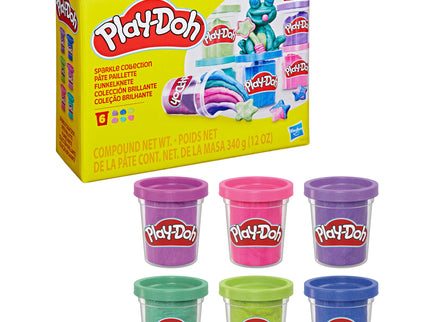 PLAY-DOH voolimismass Sparkle kollektsioon, 6 purki