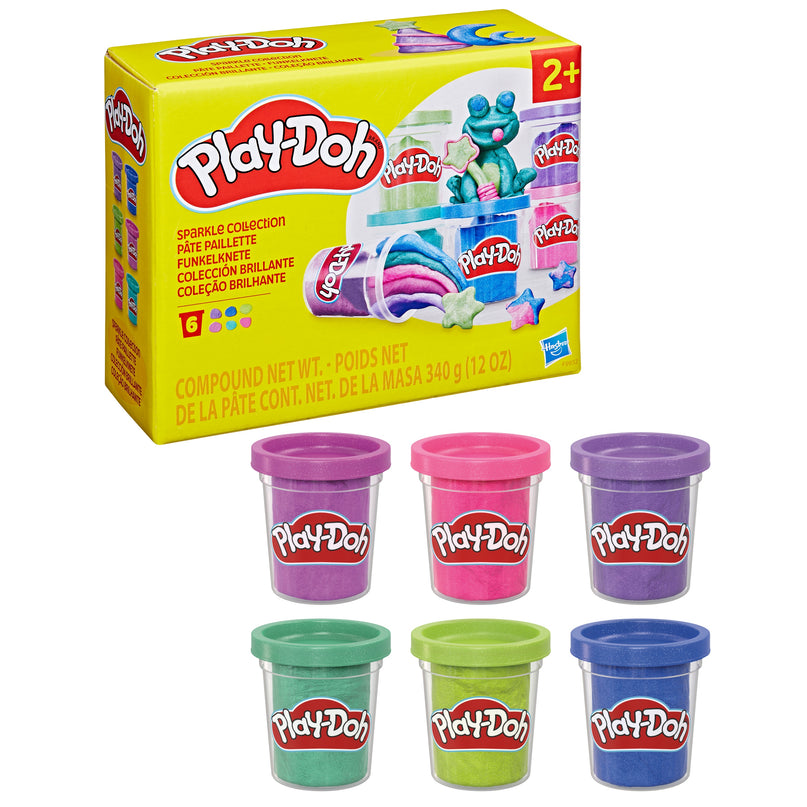 PLAY-DOH voolimismass Sparkle kollektsioon, 6 purki