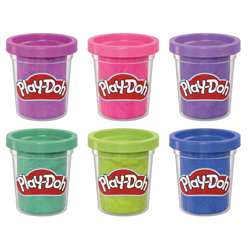 PLAY-DOH voolimismass Sparkle kollektsioon, 6 purki
