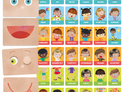 HEADU Flashcards Emotions and Actions Montessori (In Finnish lang.)