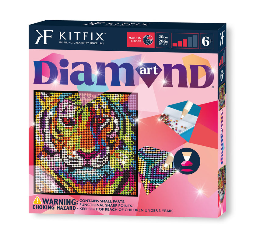 KITFIX Käsitöökomplekt Teemantkunst Tiiger