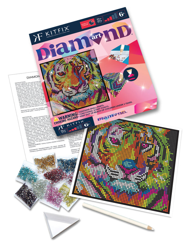 KITFIX Käsitöökomplekt Teemantkunst Tiiger