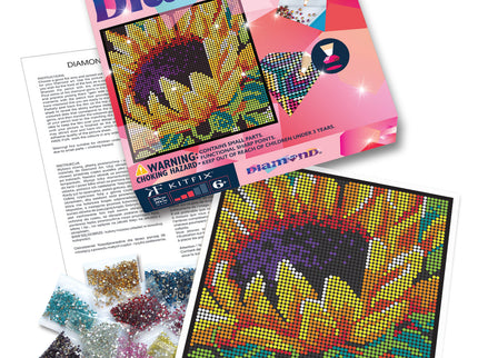 KITFIX Käsitöökomplekt Teemantkunst Päevalill