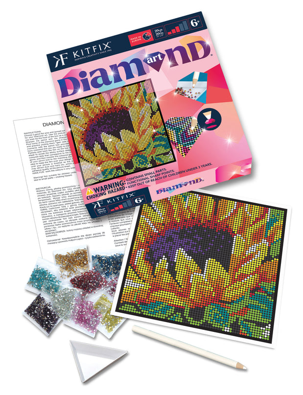 KITFIX Käsitöökomplekt Teemantkunst Päevalill