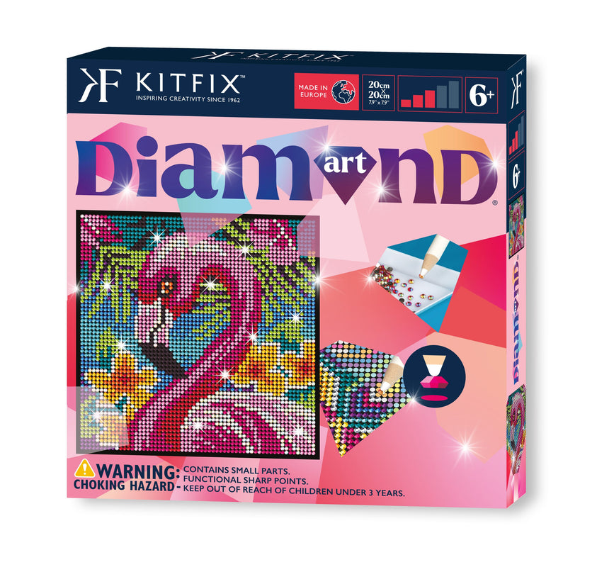 KITFIX Käsitöökomplekt Teemantkunst Flamingo
