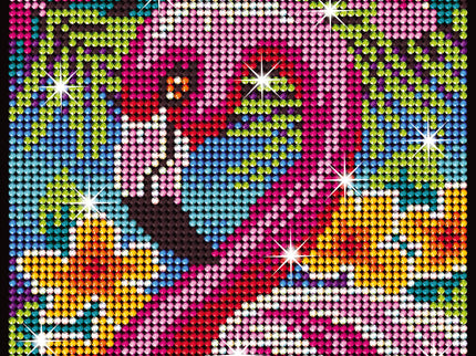 KITFIX Käsitöökomplekt Teemantkunst Flamingo