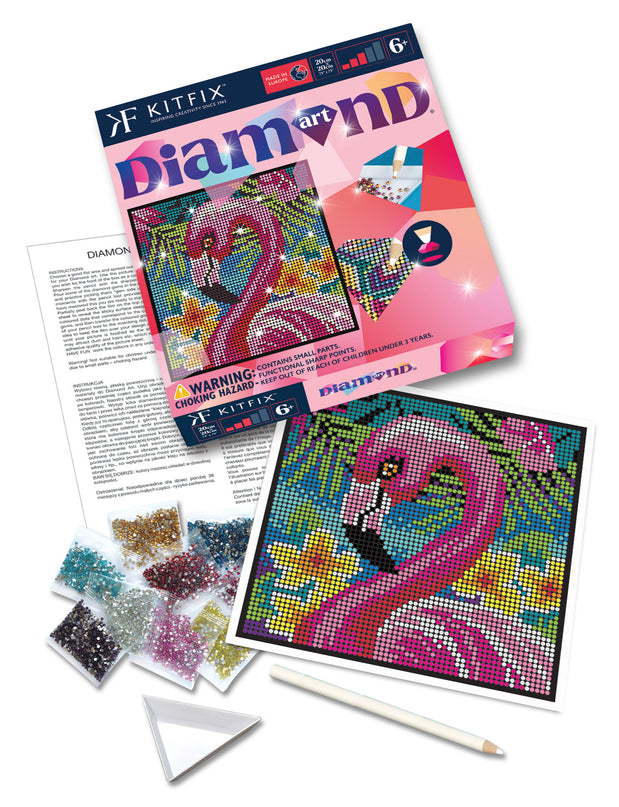 KITFIX Käsitöökomplekt Teemantkunst Flamingo