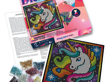 KITFIX Käsitöökomplekt Teemantkunst Ükssarvik