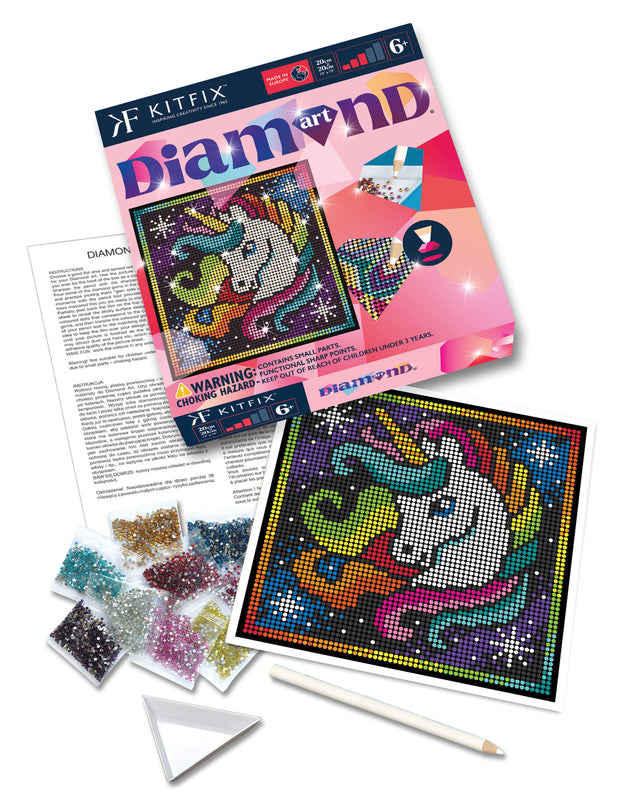 KITFIX Käsitöökomplekt Teemantkunst Ükssarvik