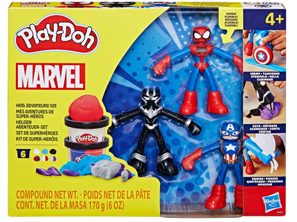 PLAY-DOH mängukomplekt Marvel figuurid plus pakk