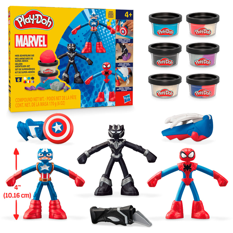 PLAY-DOH mängukomplekt Marvel figuurid plus pakk