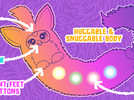 FURBY interaktiivne mänguasi Dj Furby Rainbow