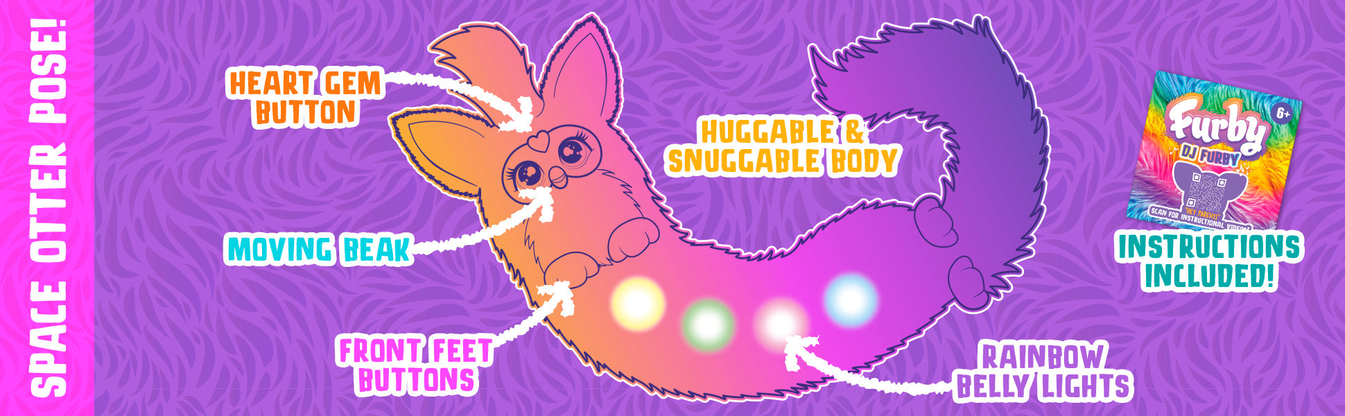 FURBY interaktiivne mänguasi Dj Furby Rainbow