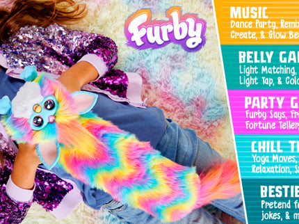 FURBY interaktiivne mänguasi Dj Furby Rainbow