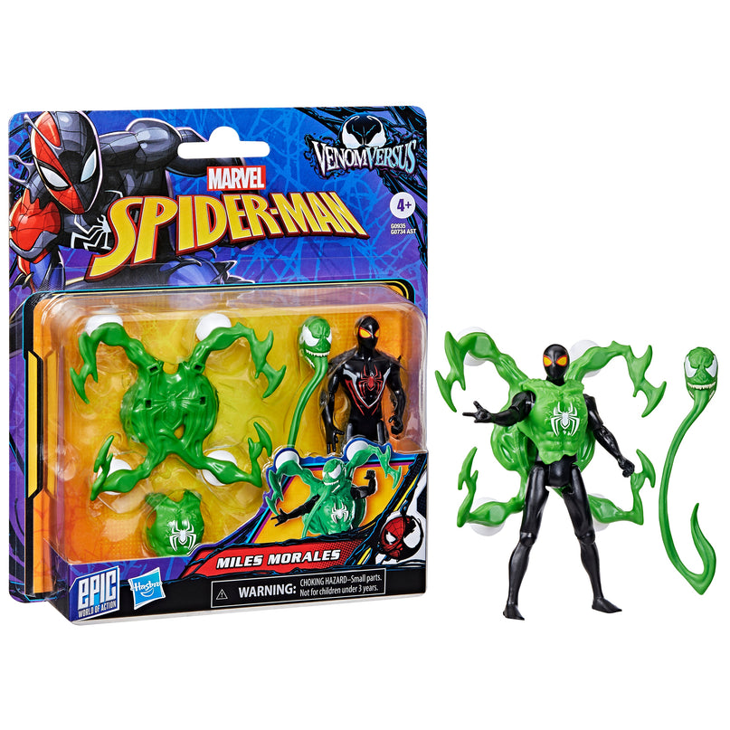 SPIDER-MAN Action Figure Deluxe Venomversus Miles Morales 10 cm
