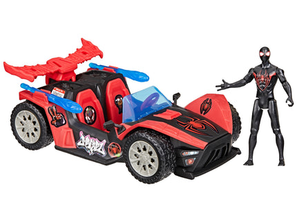 SPIDER-MAN mängukomplekt Miles Morales ja auto 10 cm