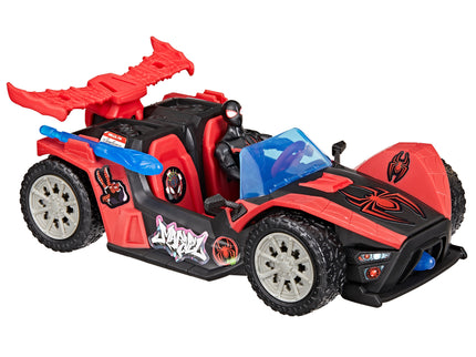 SPIDER-MAN mängukomplekt Miles Morales ja auto 10 cm