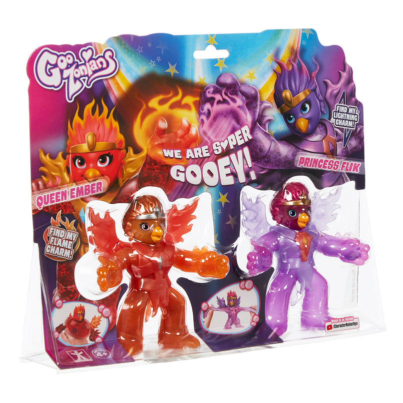 GOOZONIANS Mängufiguuride komplekt, Queen Ember vs Princess Flik, W1