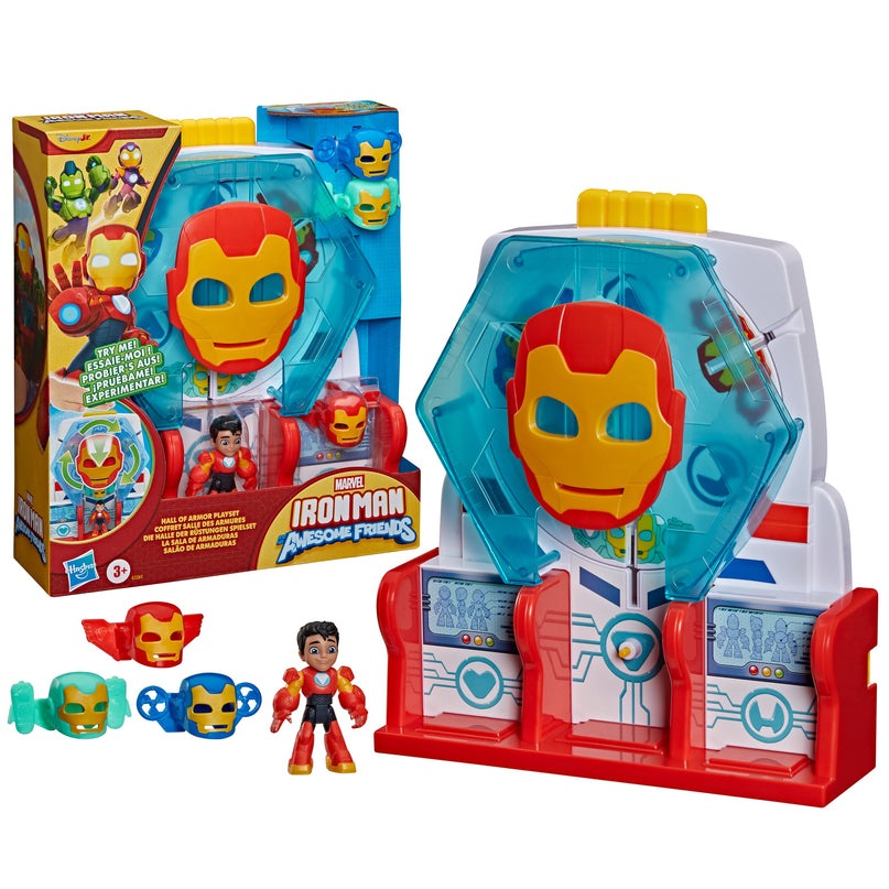 AVENGERS IRON MAN AND HIS AWESOME FRIENDS mängukomplekt Hall of Armor