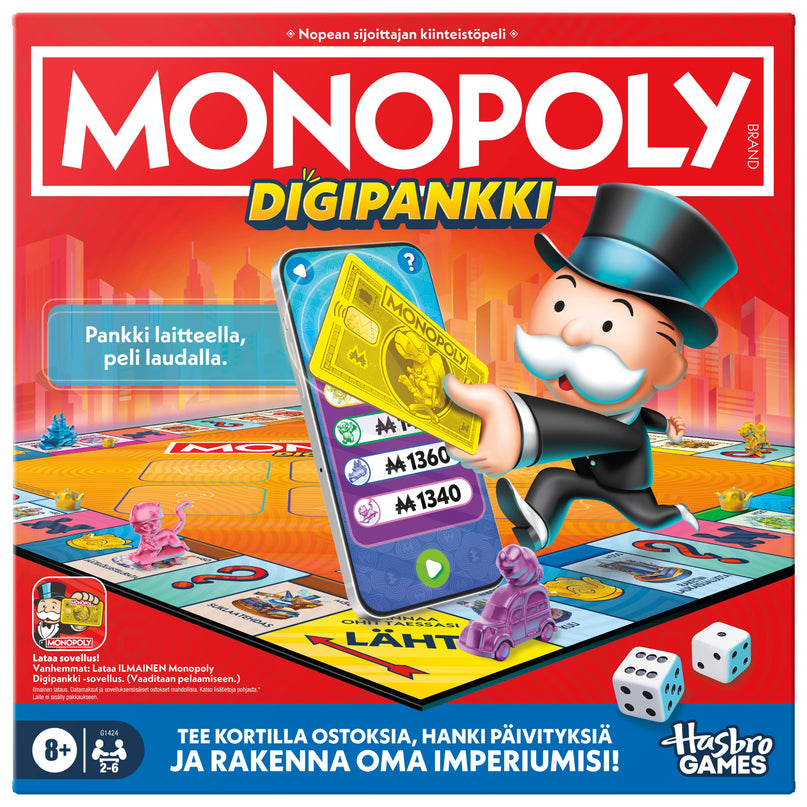 MONOPOLY Board game App Banking (in Finnish lang.)