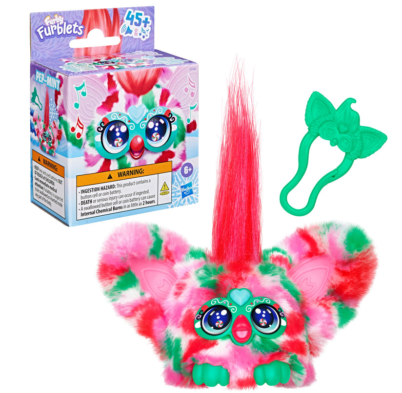 FURBY interaktiivne pehme mänguasi Furblet Pep Mint 5 cm