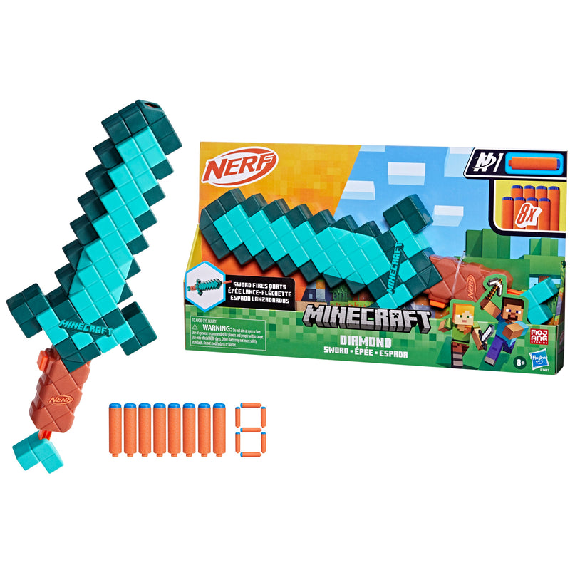 NERF MINECRAFT mängurelv Diamond Sword