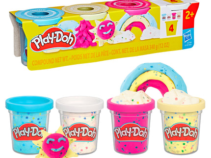 PLAY-DOH mängukomplekt Confetti Fun 4-pakk