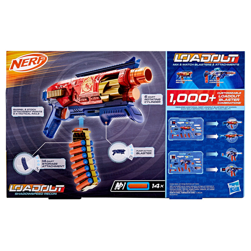 NERF Loadout mängurelv Shadowspeed Recon