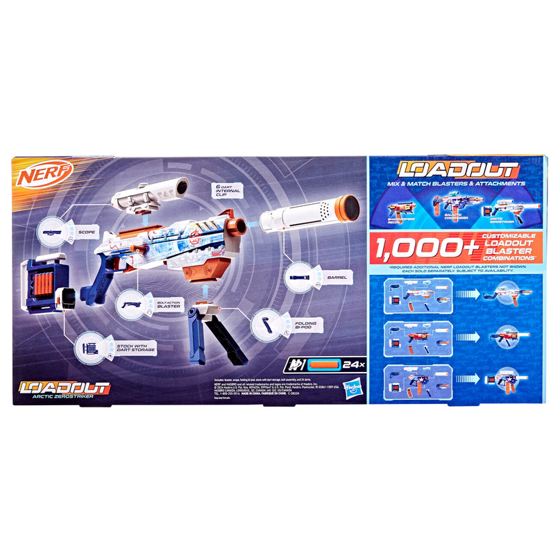 NERF Loadout mängurelv Arctic Zerostriker