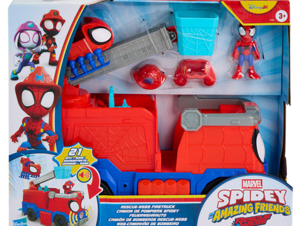 SPIDER-MAN Spidey mängukomplekt Rescuewebs tuletõrjeauto