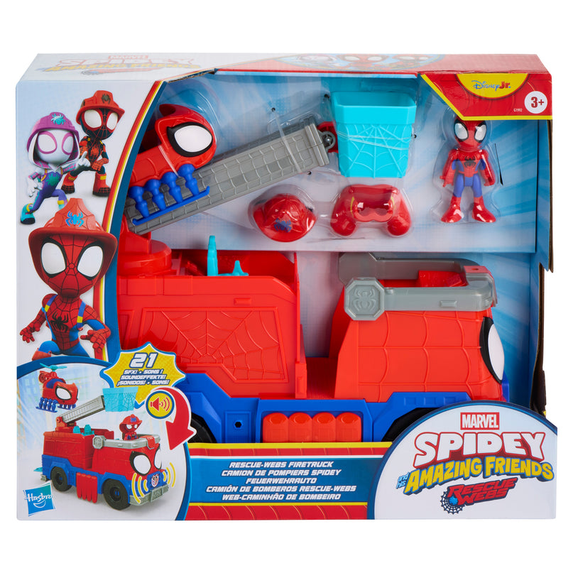 SPIDER-MAN Spidey mängukomplekt Rescuewebs tuletõrjeauto
