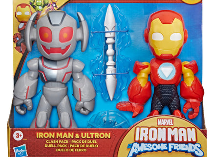 AVENGERS Iron Man and His Awesome Friends mängukomplekt Iron Man Ultron Clash pakk