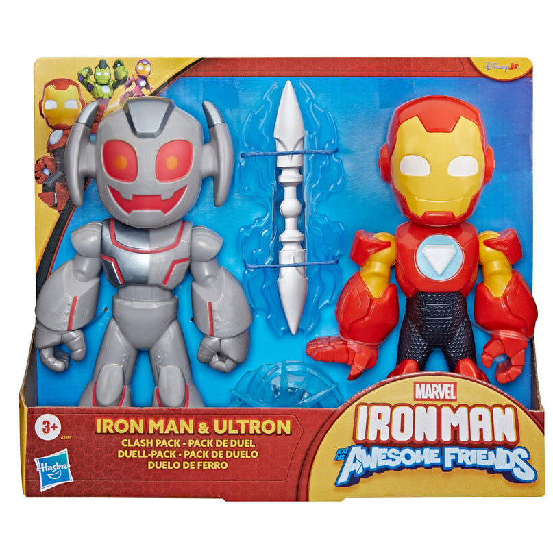 AVENGERS Iron Man and His Awesome Friends mängukomplekt Iron Man Ultron Clash pakk