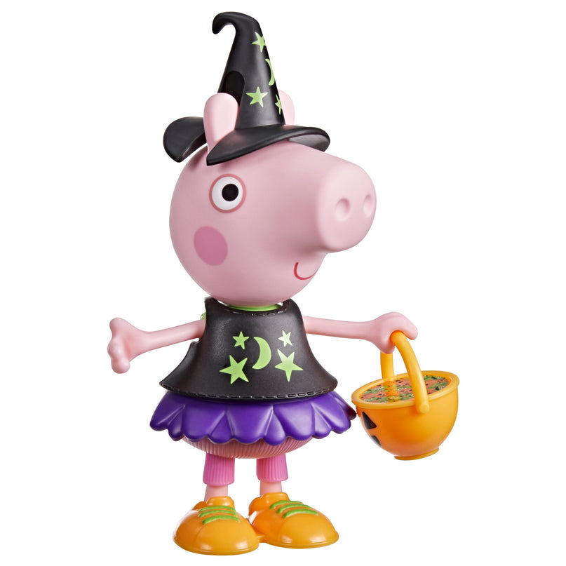 PEPPA PIG mängukomplekt Peppa ja sõbrad Halloween kostüümidega 15 cm