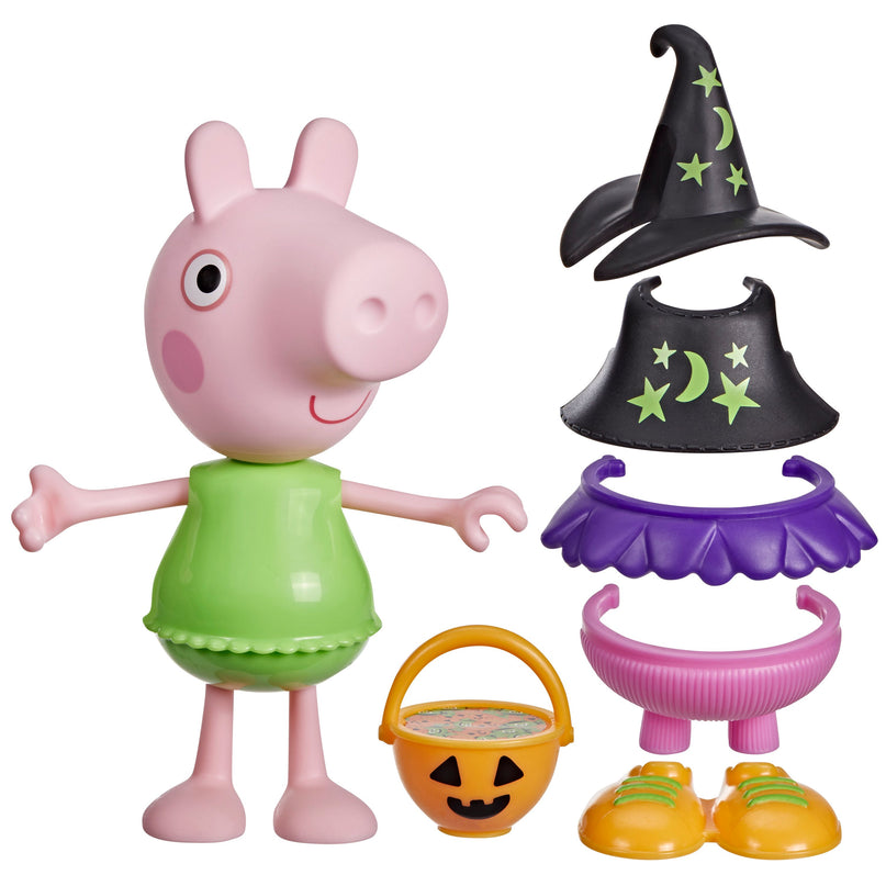 PEPPA PIG mängukomplekt Peppa ja sõbrad Halloween kostüümidega 15 cm
