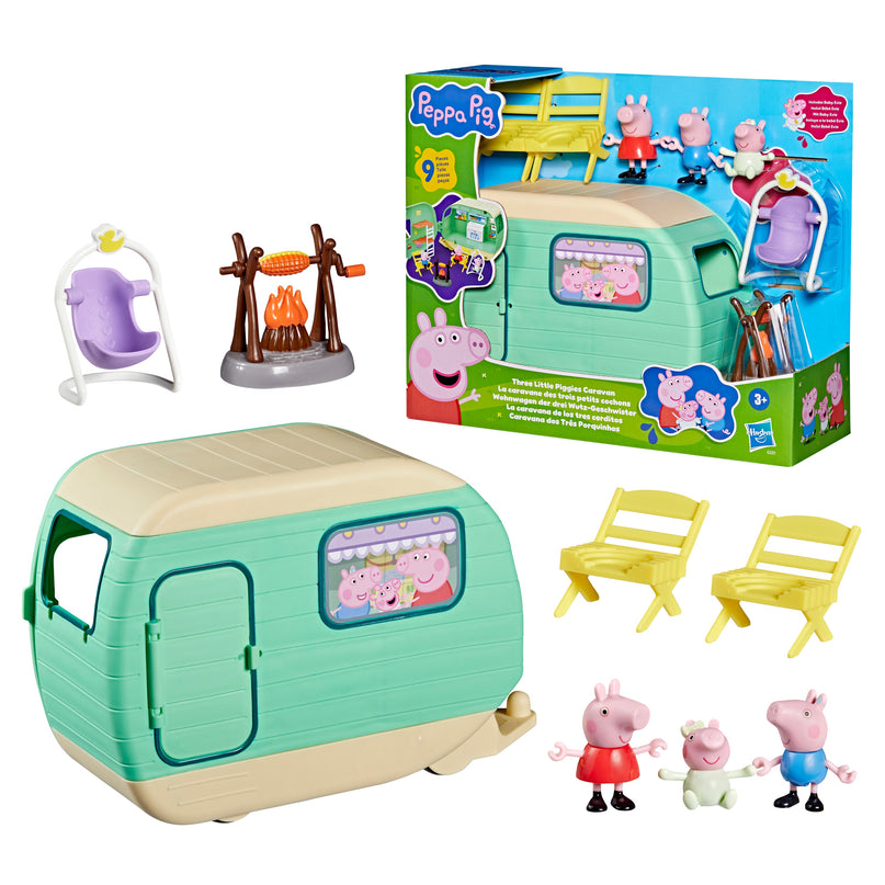 PEPPA PIG mängukomplekt Kolme põrsakese karavan
