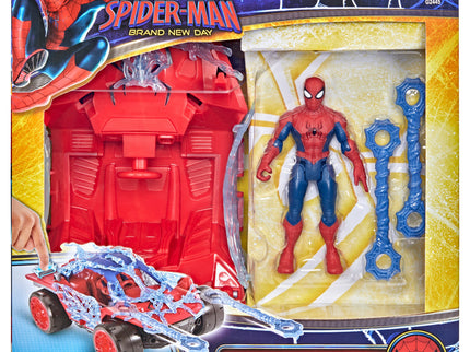 SPIDER-MAN Brand New Day mängukomplekt Web Blast sõiduk