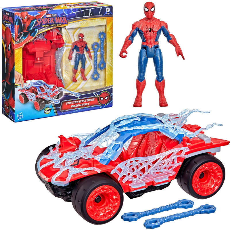 SPIDER-MAN Brand New Day mängukomplekt Web Blast sõiduk