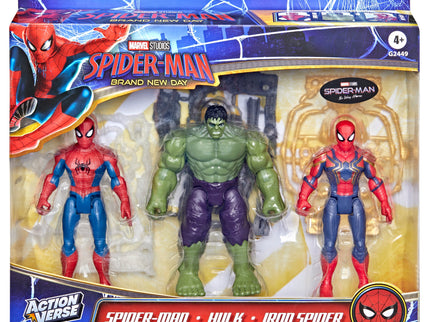 SPIDER-MAN Brand New Day mängufiguuride 3-pakk 11,4 cm