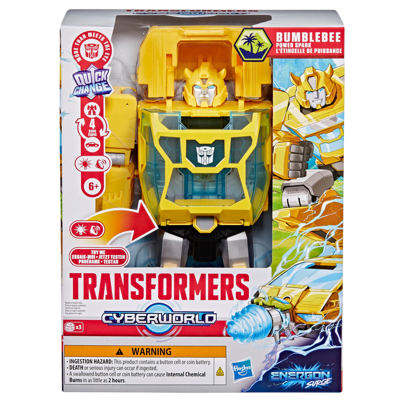 TRANSFORMERS Cyberverse mängufiguur Power spark Bumblebee 28 cm